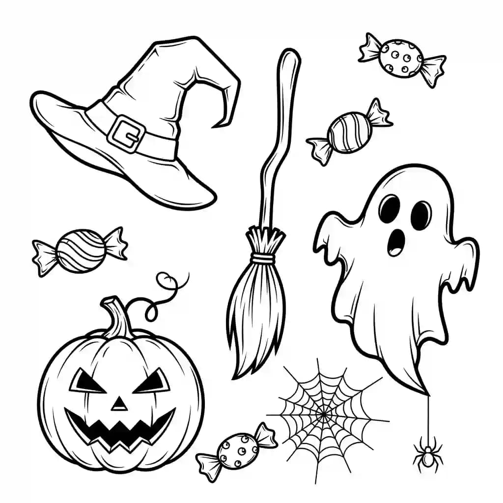 Desenhos de Halloween para Colorir