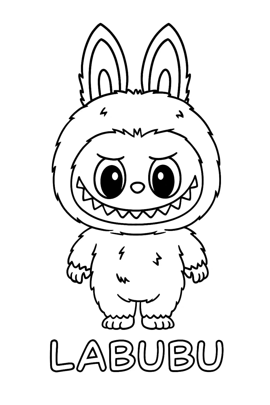 Desenhos de Labubu para Imprimir e Colorir