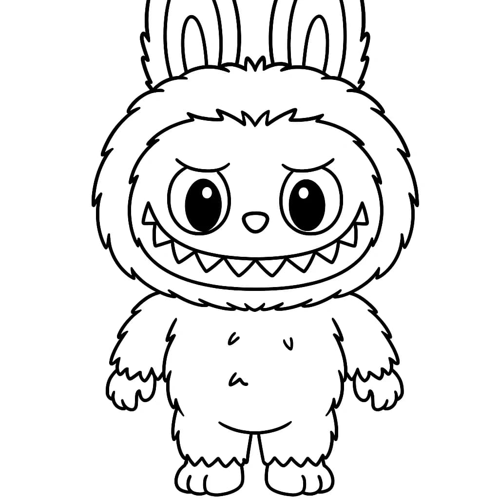 Desenhos de Labubu para Imprimir e Colorir