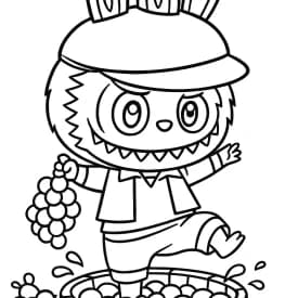 Desenhos de Labubu para Imprimir e Colorir