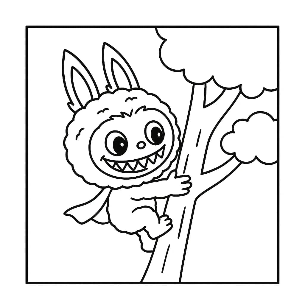 Desenhos de Labubu para Imprimir e Colorir