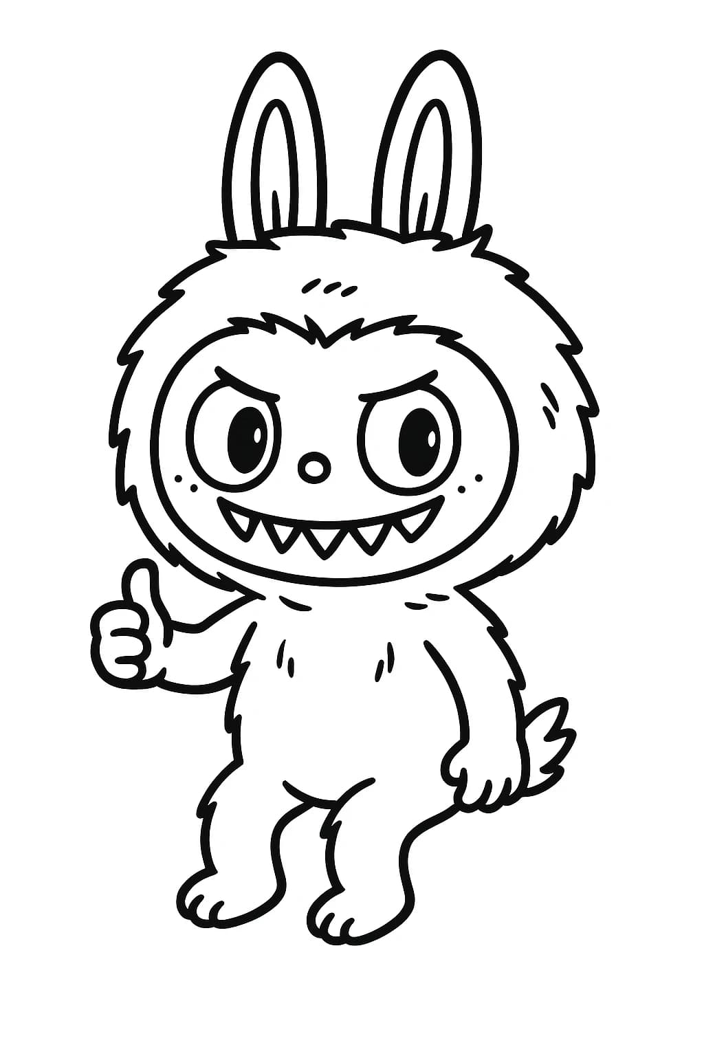 Desenhos de Labubu para Imprimir e Colorir