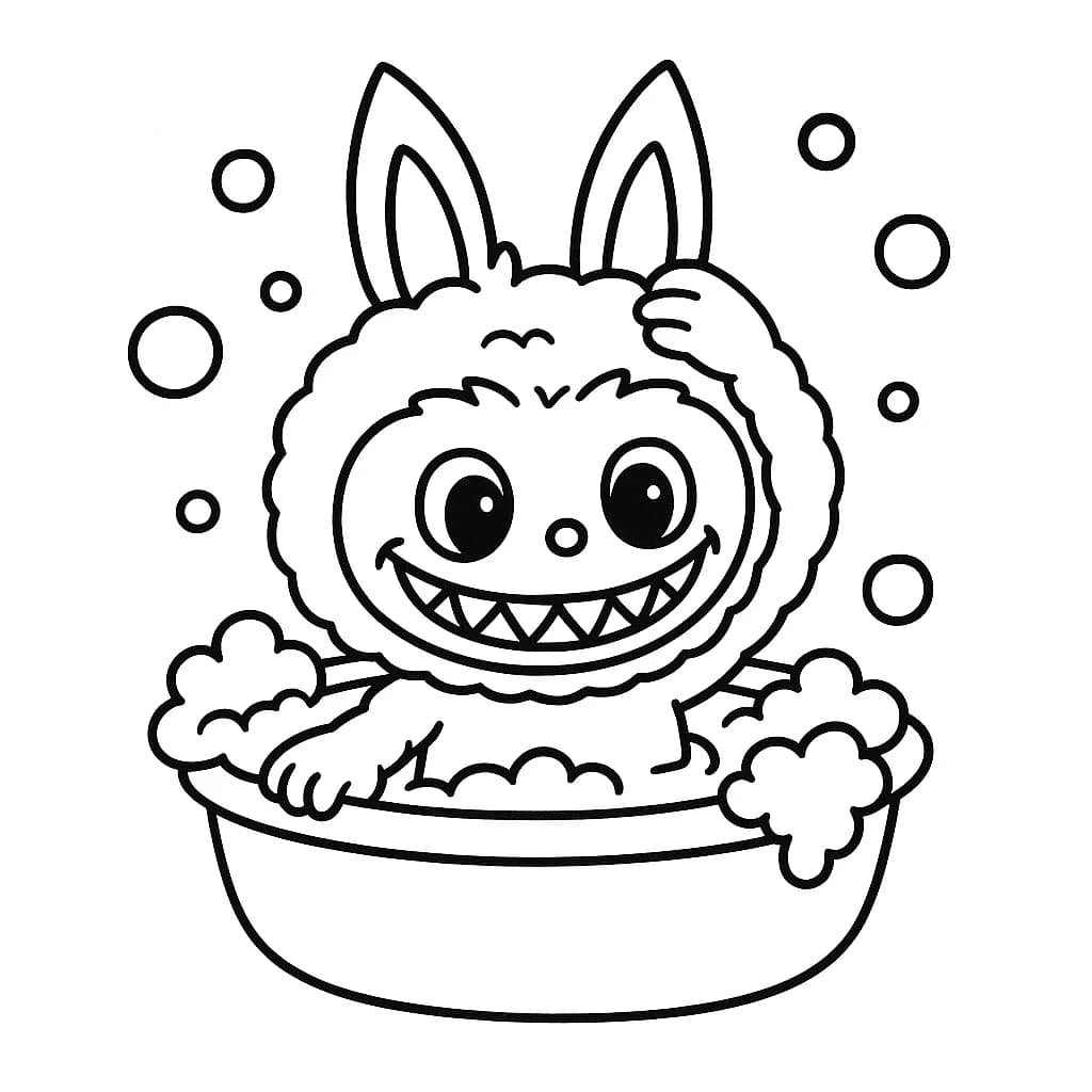 Desenhos de Labubu para Imprimir e Colorir