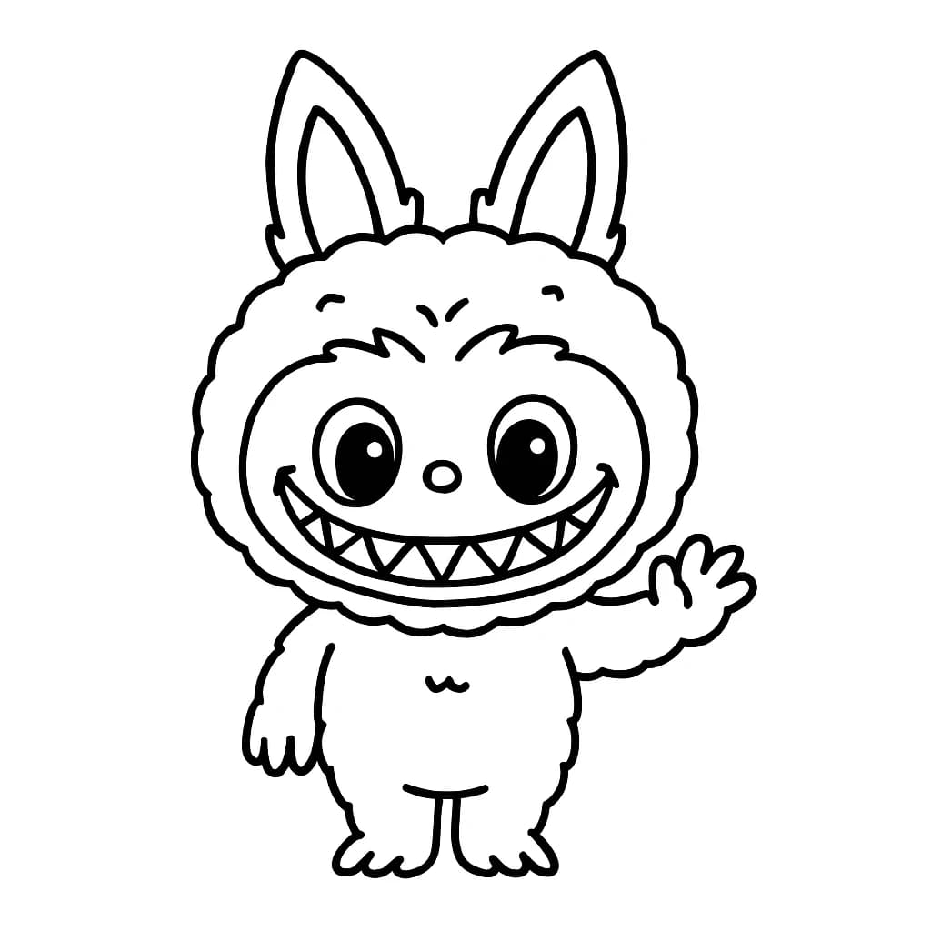 Desenhos de Labubu para Imprimir e Colorir