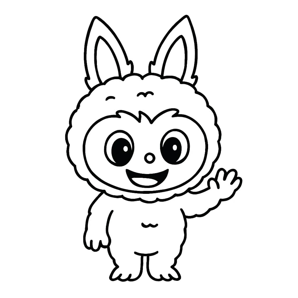 Desenhos de Labubu para Imprimir e Colorir
