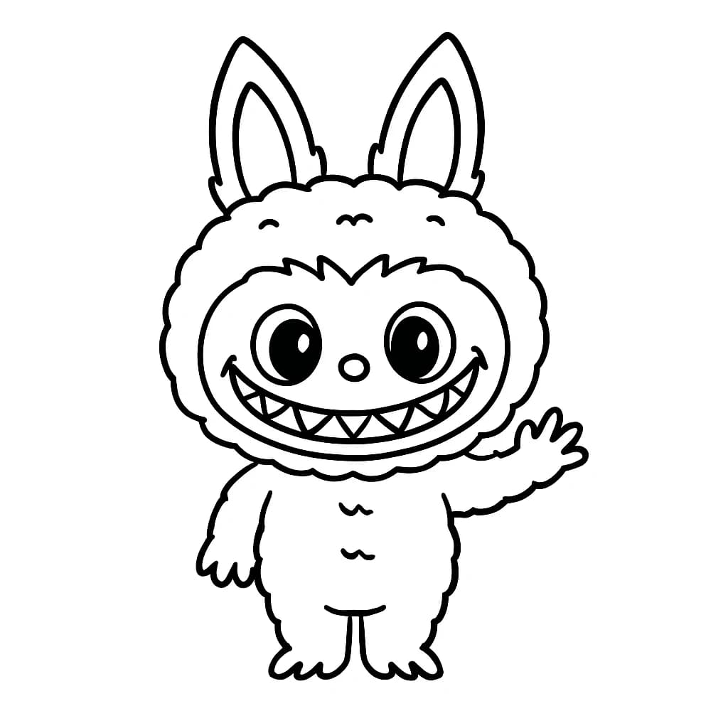 Desenhos de Labubu para Imprimir e Colorir