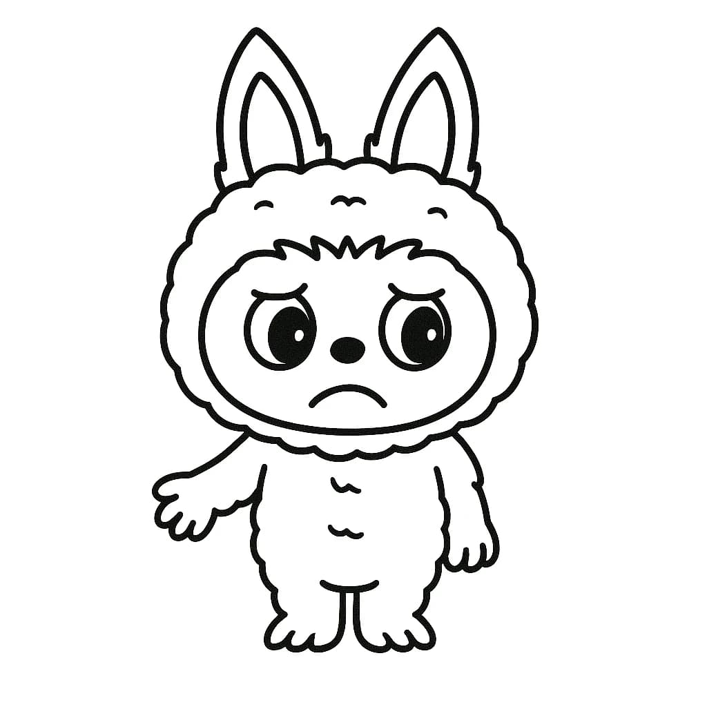 Desenhos de Labubu para Imprimir e Colorir