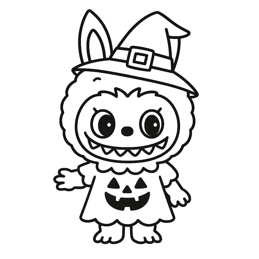 Desenhos de Labubu para Imprimir e Colorir