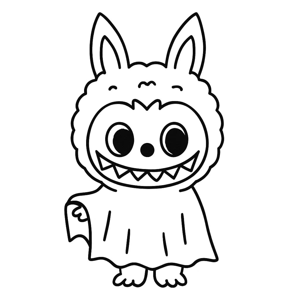 Desenhos de Labubu para Imprimir e Colorir