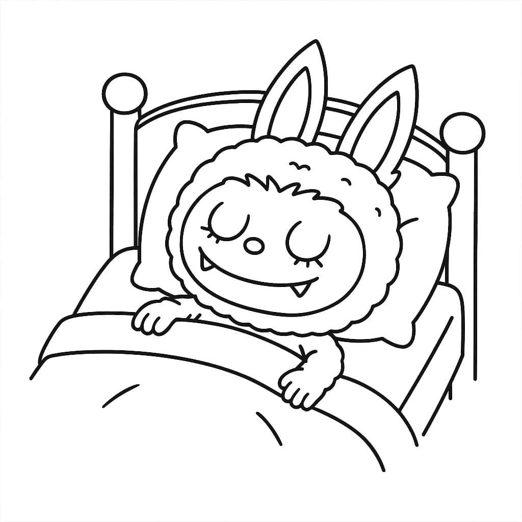 Desenhos de Labubu para Imprimir e Colorir