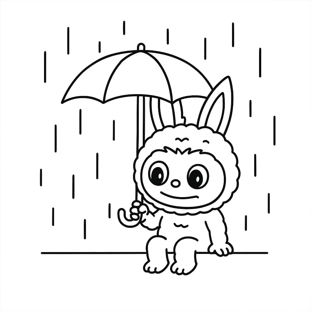 Desenhos de Labubu para Imprimir e Colorir