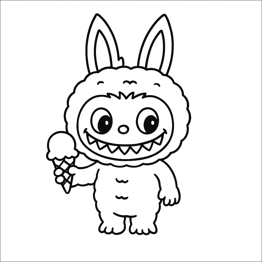 Desenhos de Labubu para Imprimir e Colorir