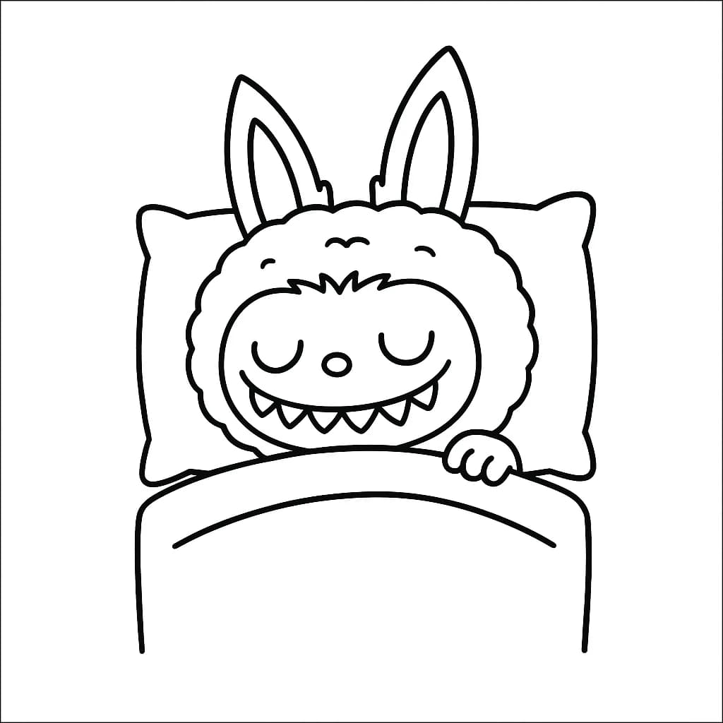Desenhos de Labubu para Imprimir e Colorir
