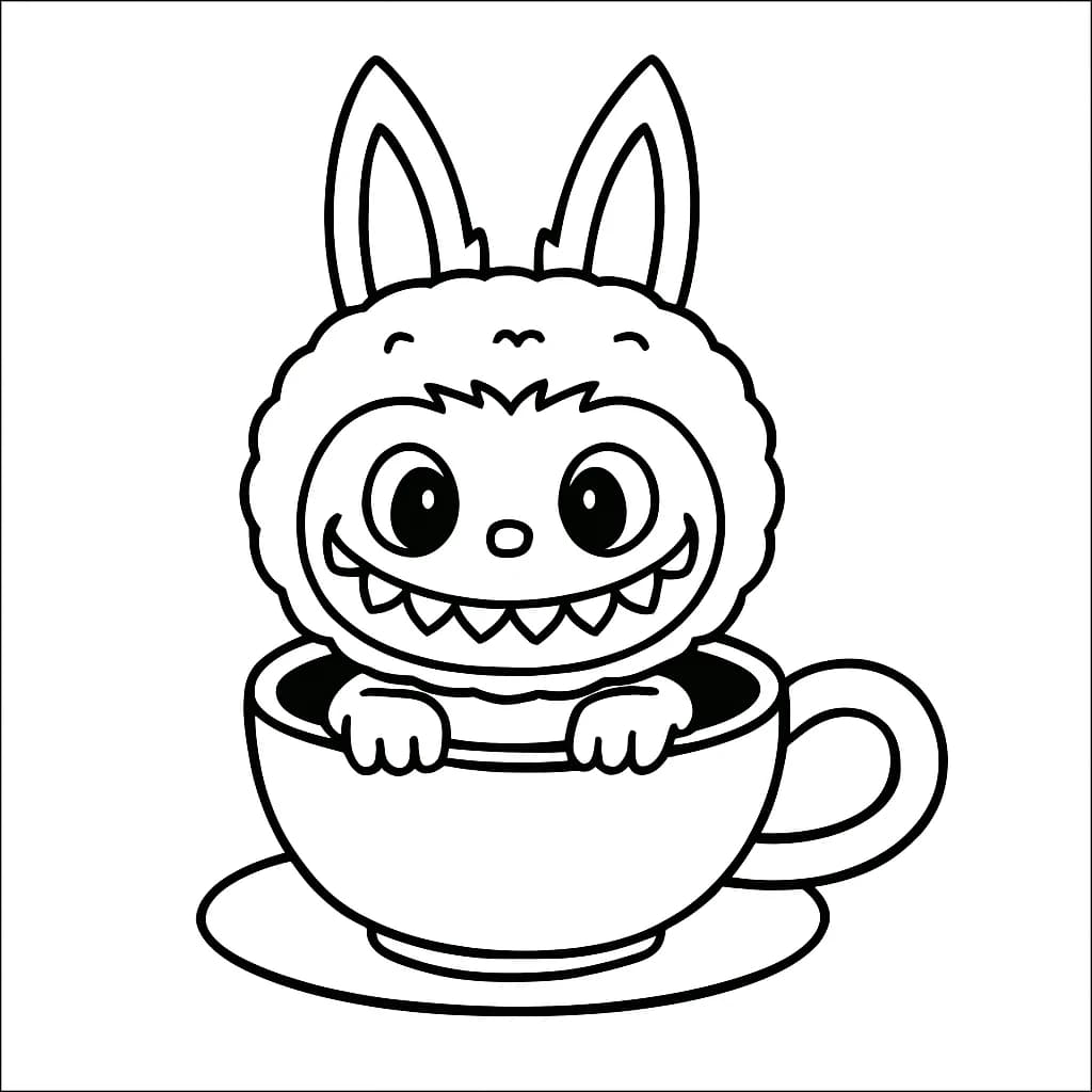 Desenhos de Labubu para Imprimir e Colorir