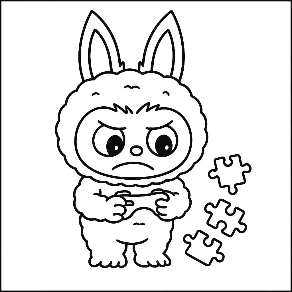 Desenhos de Labubu para Imprimir e Colorir