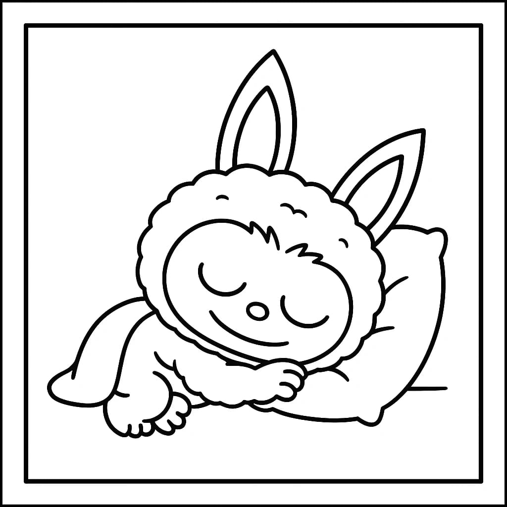 Desenhos de Labubu para Imprimir e Colorir