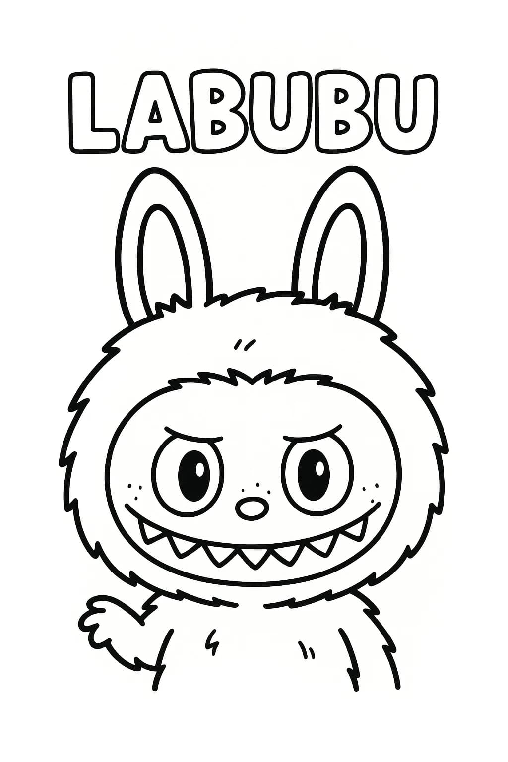 Desenhos de Labubu para Imprimir e Colorir