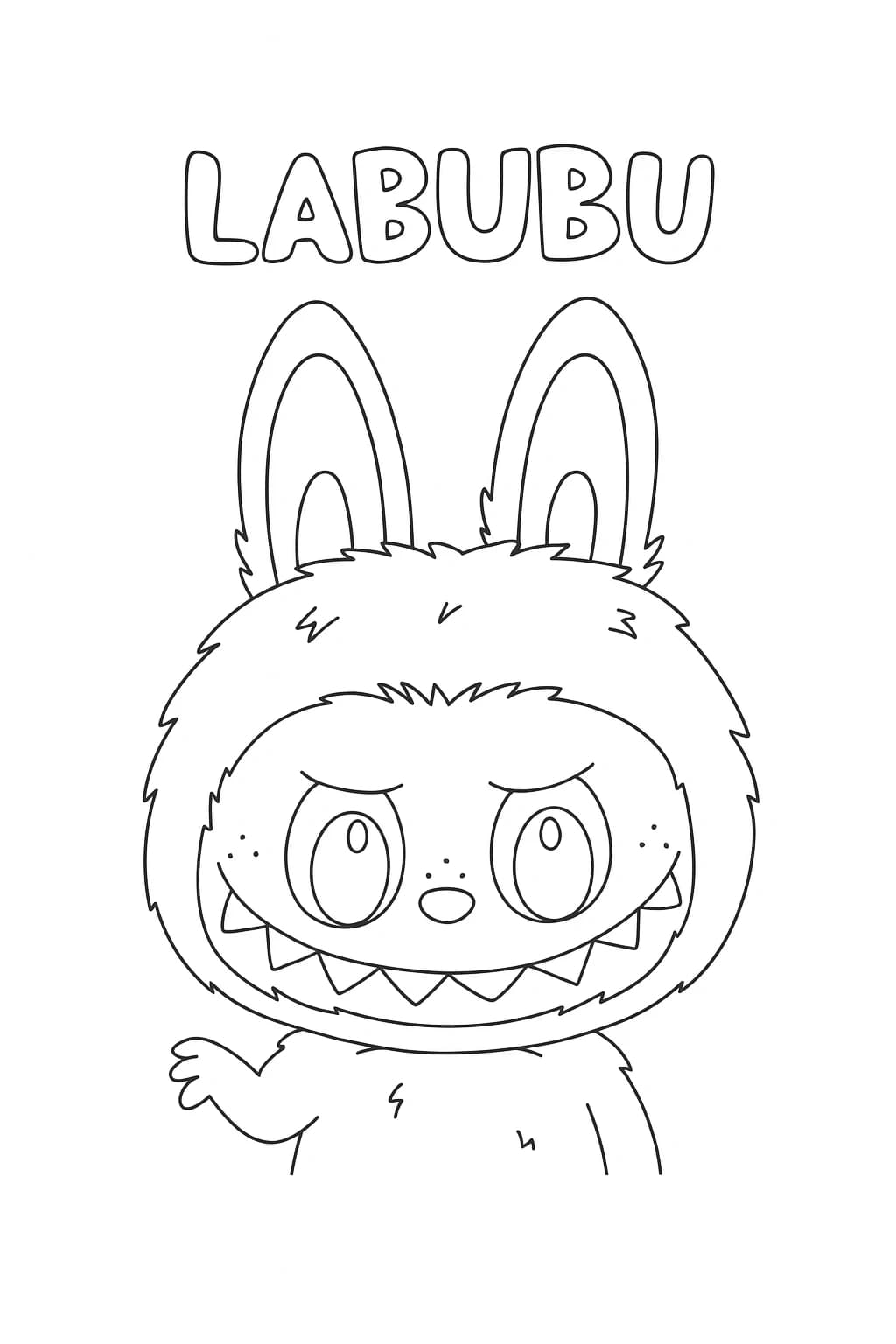 Desenhos de Labubu para Imprimir e Colorir