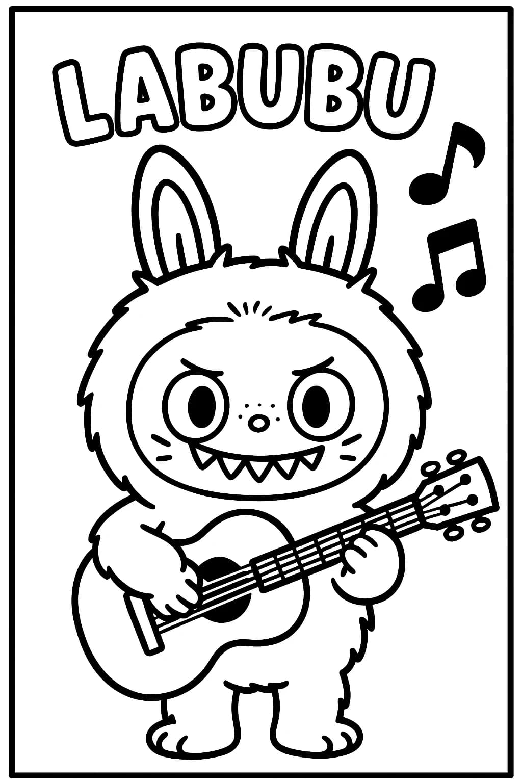 Desenhos de Labubu para Imprimir e Colorir