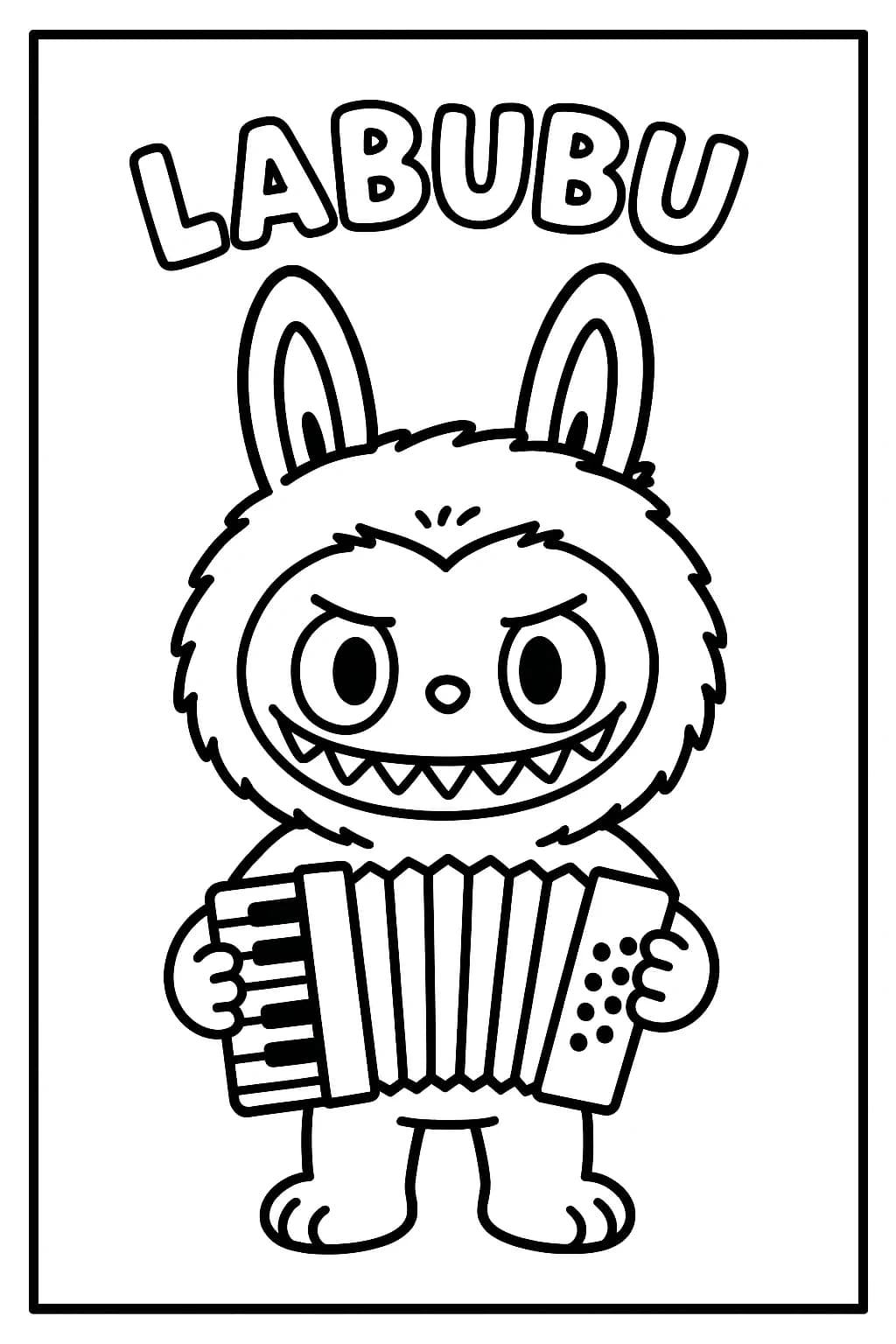 Desenhos de Labubu para Imprimir e Colorir