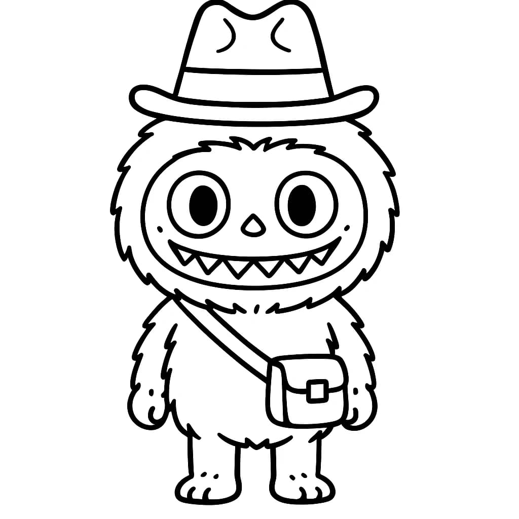 Desenhos de Labubu para Imprimir e Colorir