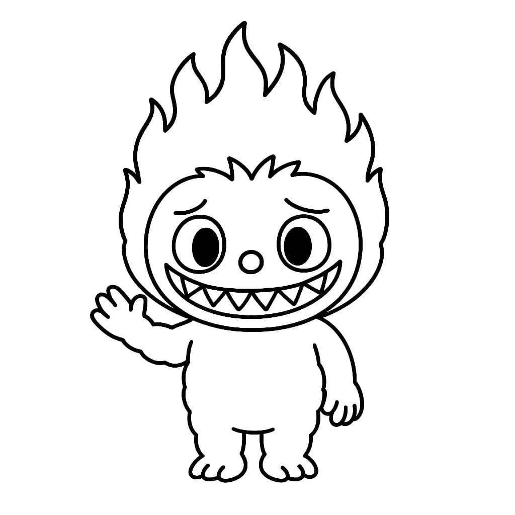 Desenhos de Labubu para Imprimir e Colorir