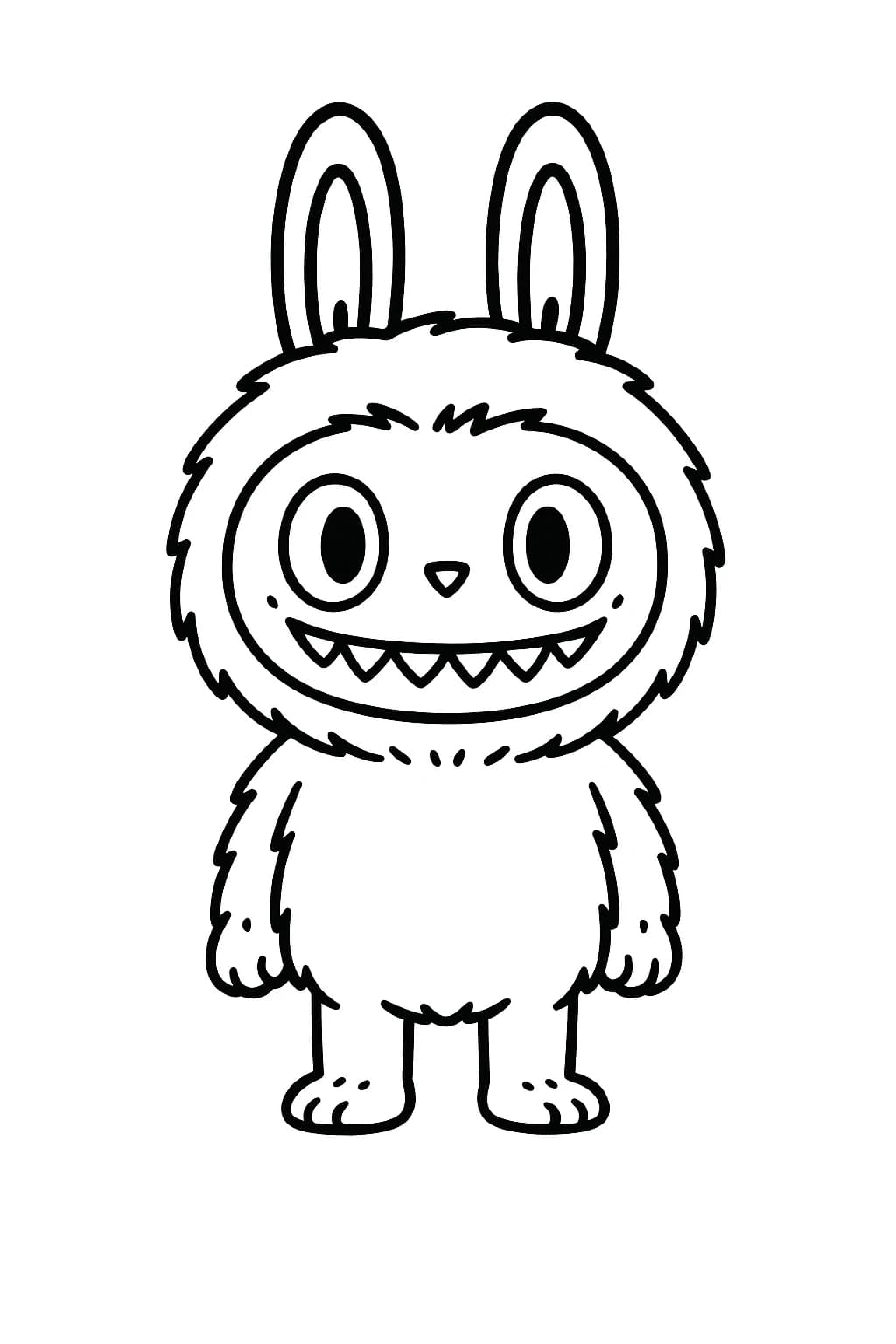 Desenhos de Labubu para Imprimir e Colorir