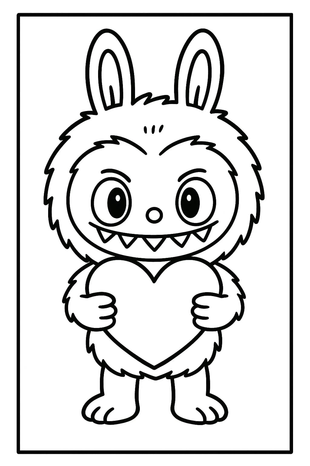 Desenhos de Labubu para Imprimir e Colorir