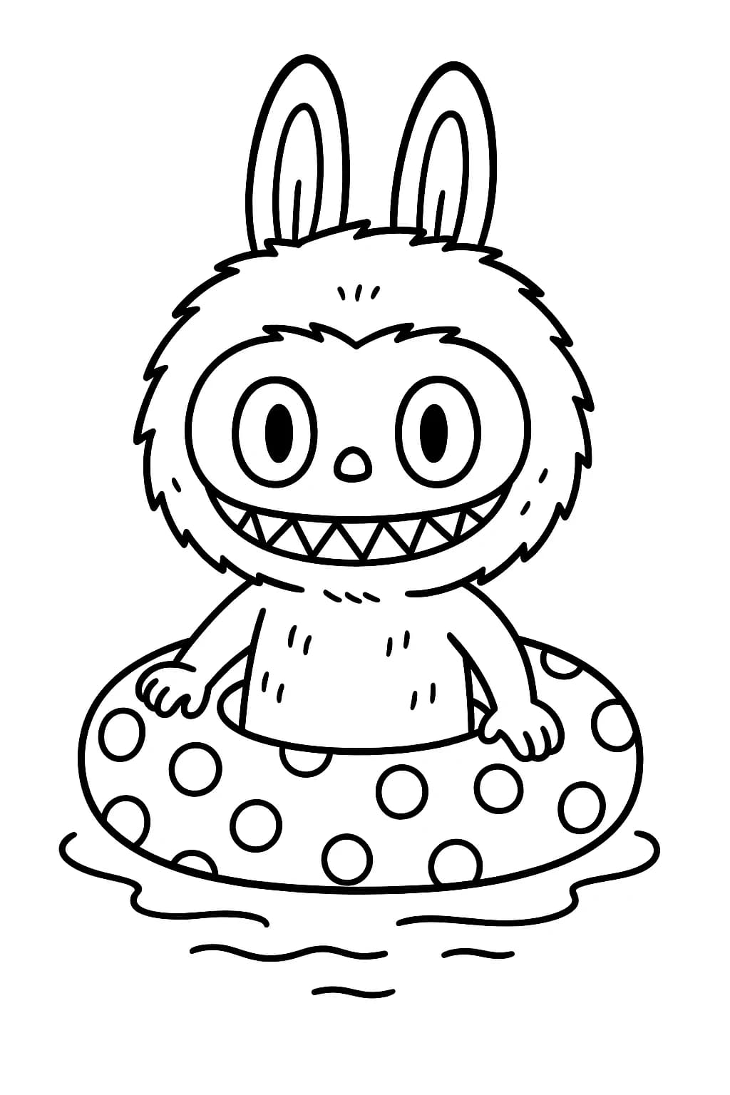 Desenhos de Labubu para Imprimir e Colorir