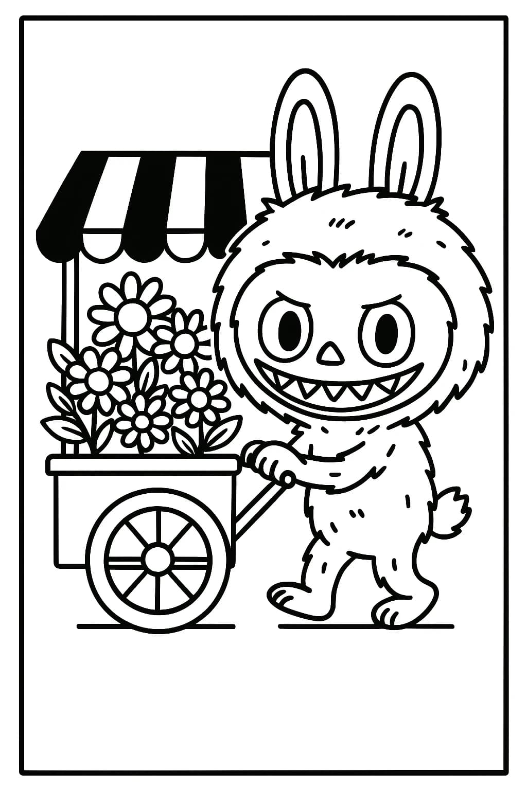 Desenhos de Labubu para Imprimir e Colorir