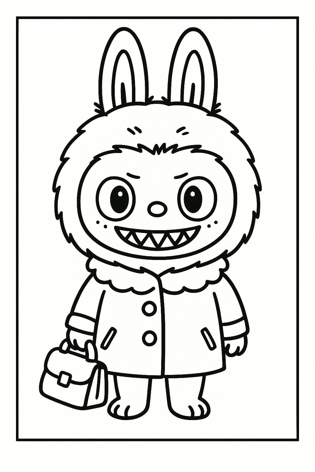 Desenhos de Labubu para Imprimir e Colorir