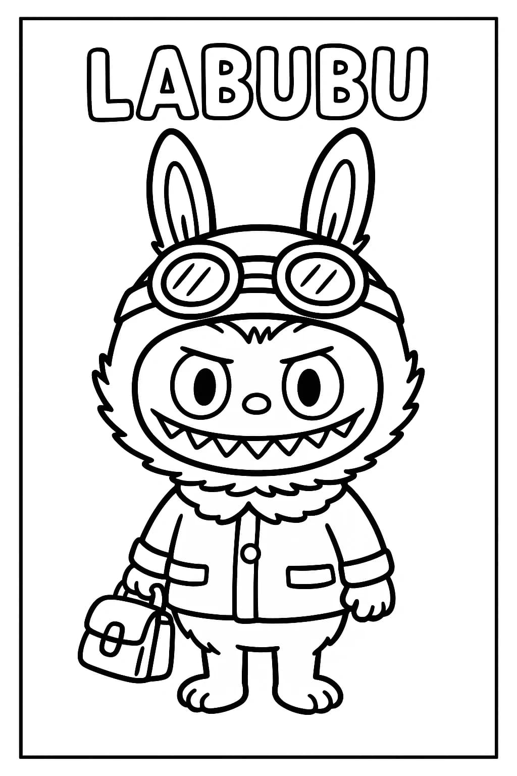 Desenhos de Labubu para Imprimir e Colorir