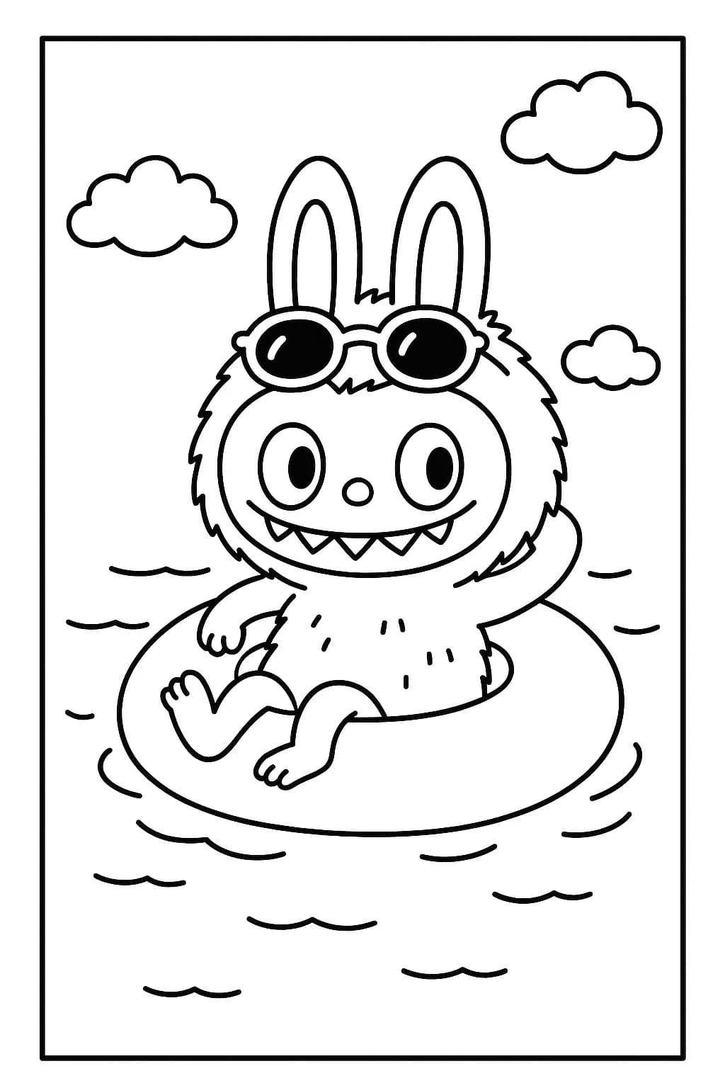 Desenhos de Labubu para Imprimir e Colorir