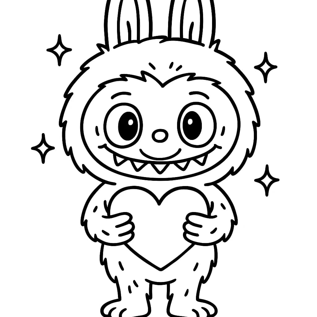 Desenhos de Labubu para Imprimir e Colorir