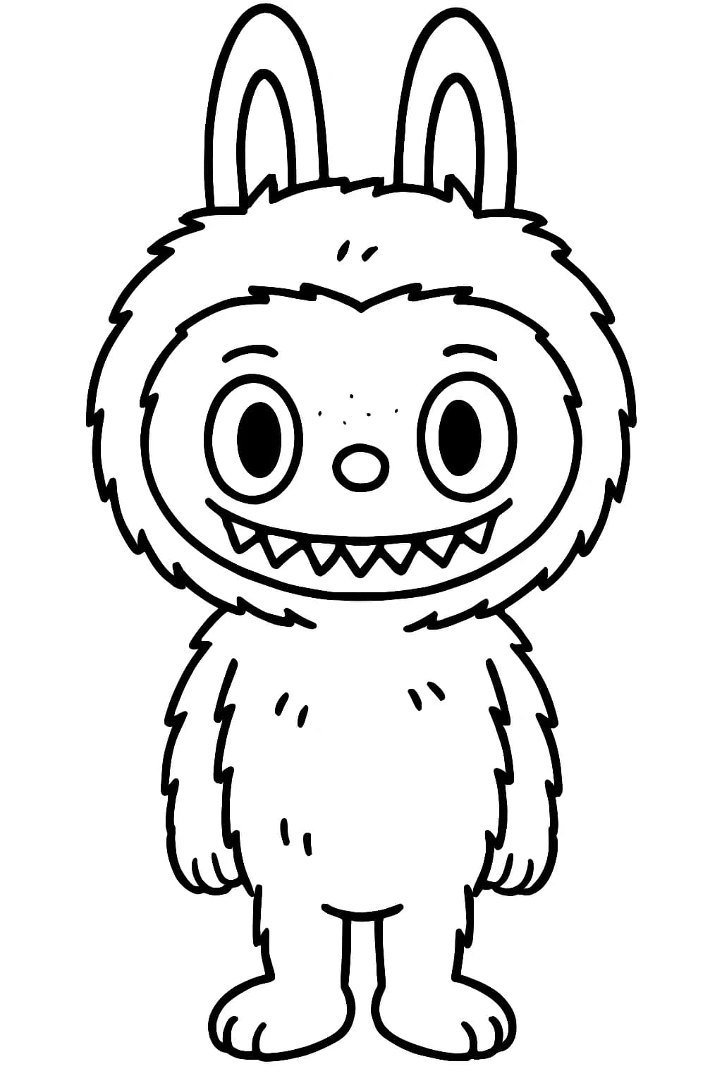 Desenhos de Labubu para Imprimir e Colorir