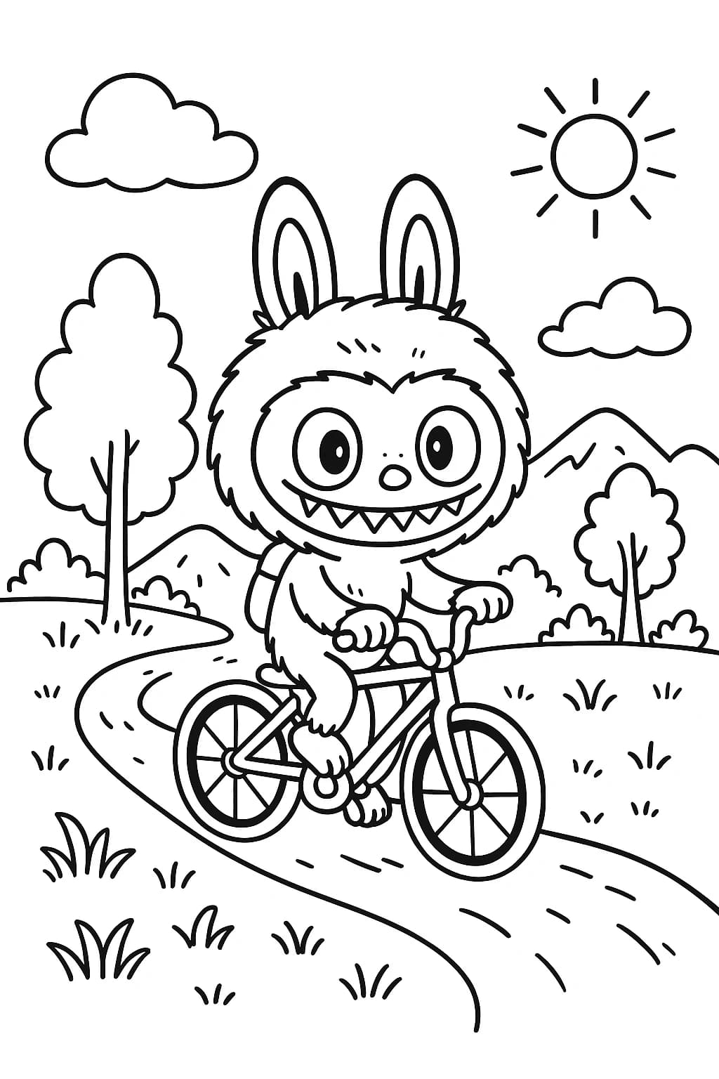 Desenhos de Labubu para Imprimir e Colorir