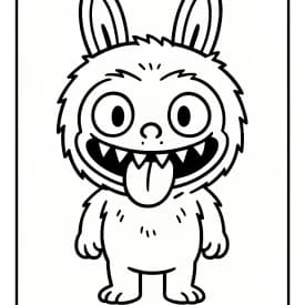 Desenhos de Labubu para Imprimir e Colorir Desenhos de Labubu para Imprimir e Colorir