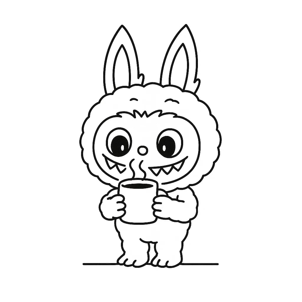 Desenhos de Labubu para Imprimir e Colorir