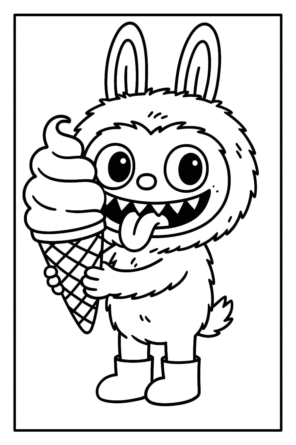 Desenhos de Labubu para Imprimir e Colorir