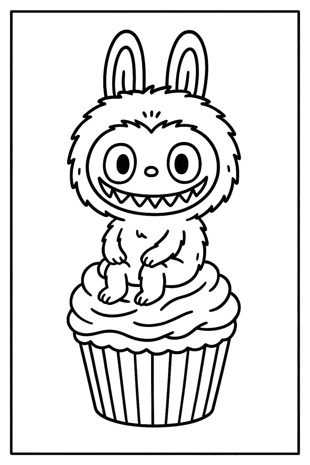 Desenhos de Labubu para Imprimir e Colorir