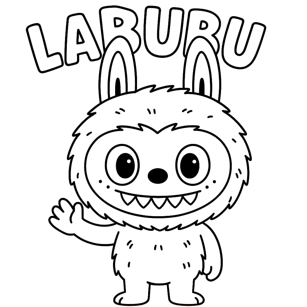 Desenhos de Labubu para Imprimir e Colorir