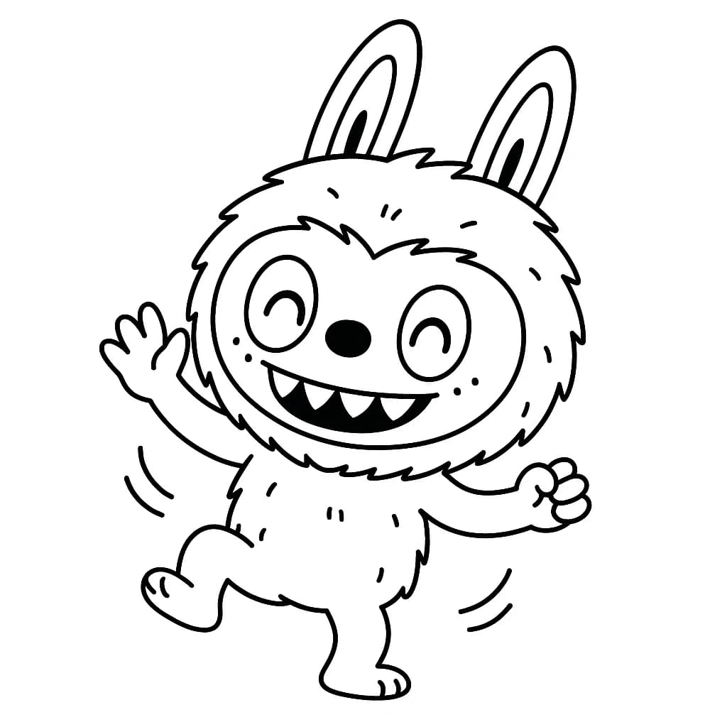 Desenhos de Labubu para Imprimir e Colorir