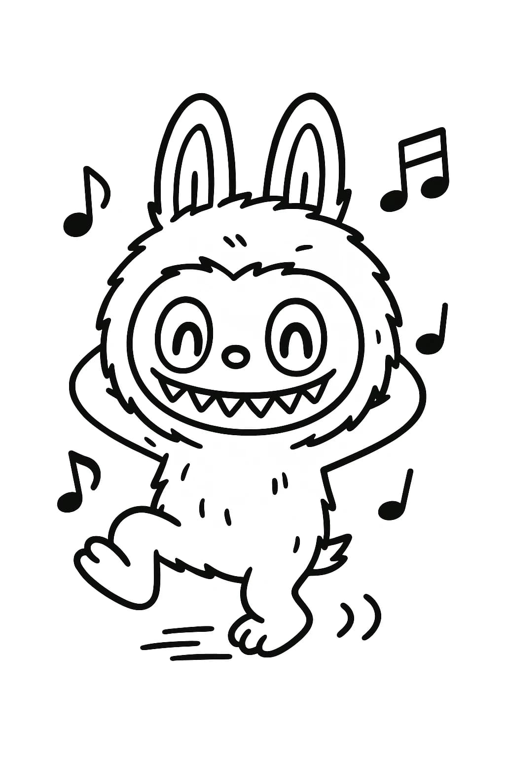 Desenhos de Labubu para Imprimir e Colorir