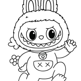 Desenhos de Labubu para Imprimir e Colorir
