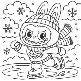 Desenhos de Labubu para Imprimir e Colorir