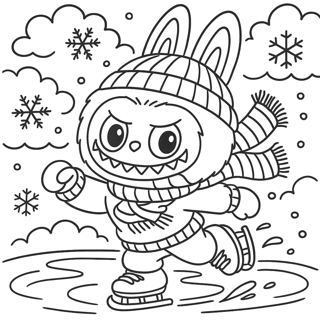 Desenhos de Labubu para Imprimir e Colorir