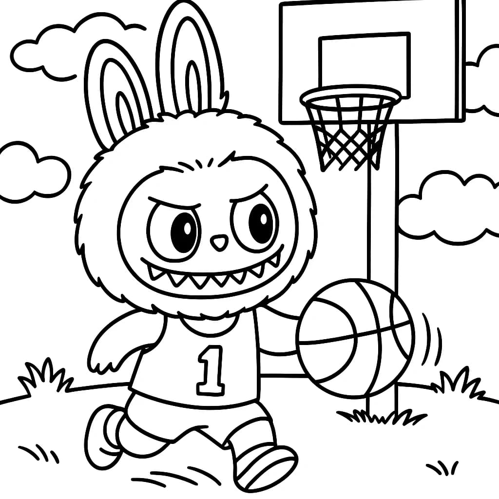 Desenhos de Labubu para Imprimir e Colorir