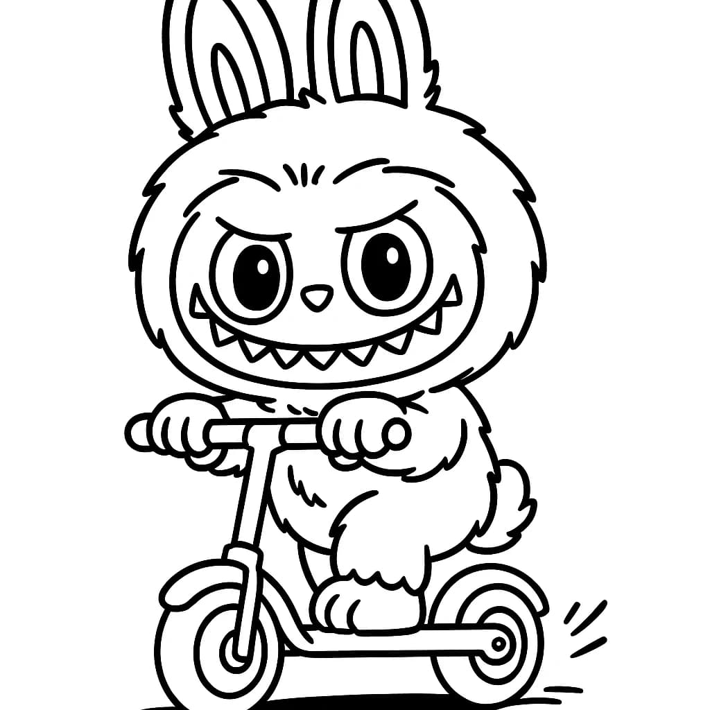 Desenhos de Labubu para Imprimir e Colorir