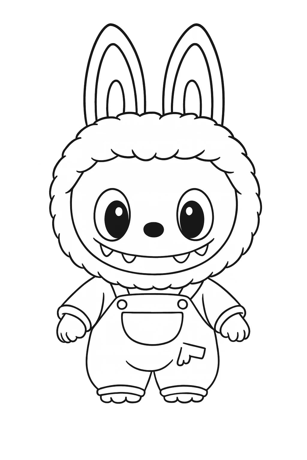 Desenhos de Labubu para Imprimir e Colorir