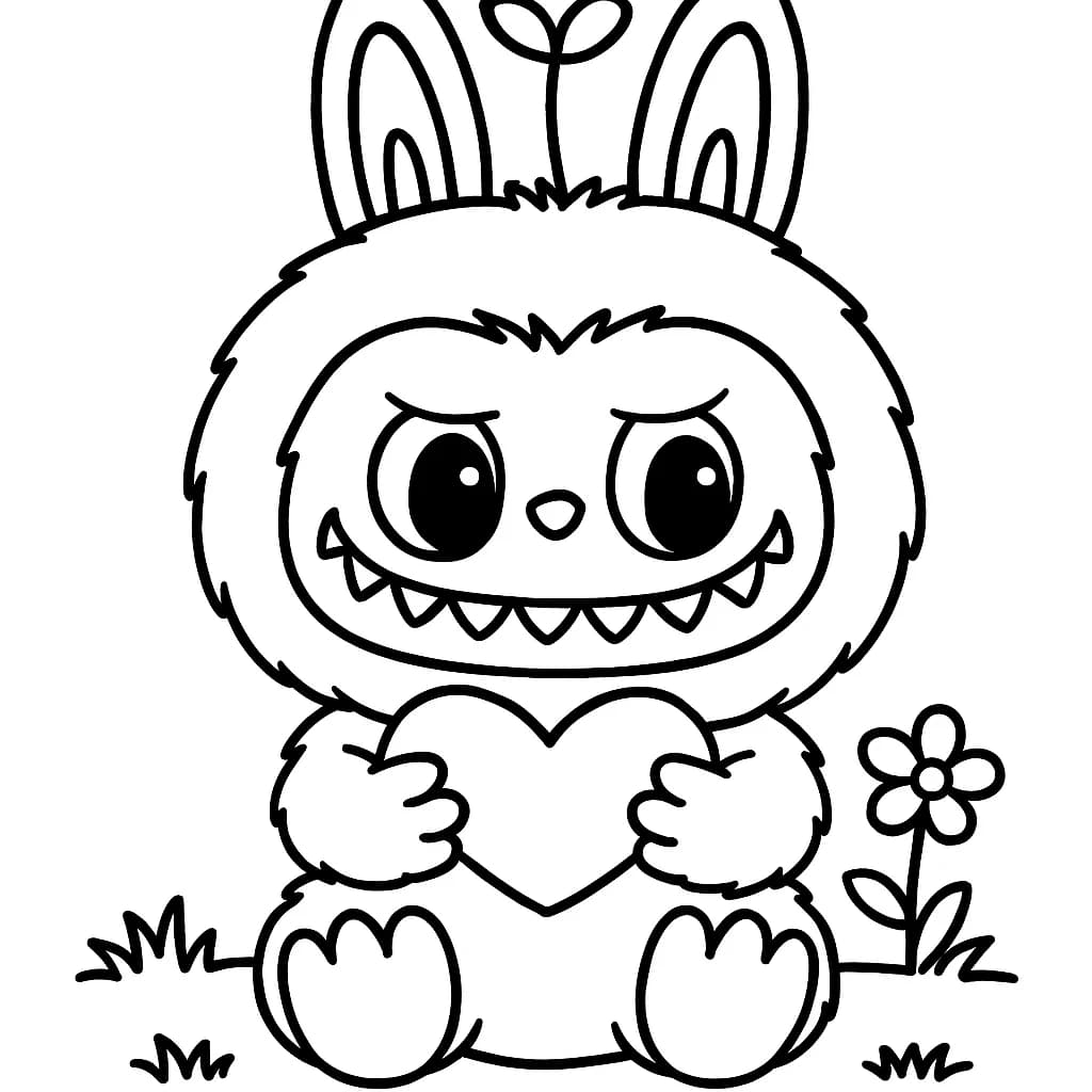 Desenhos de Labubu para Imprimir e Colorir